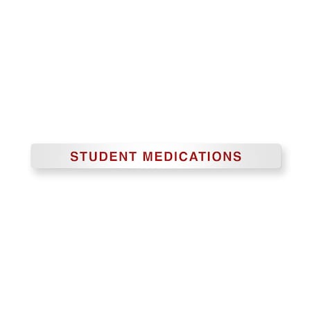 Magnetic Cabinet Label Student Medications
